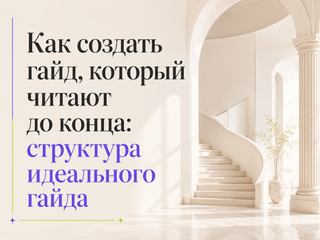 Как создать гайд, который читают до конца: структура идеального гайда